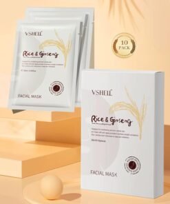 Korean Rice & Ginseng Facial Mask Sheet 10Pcs/Pack