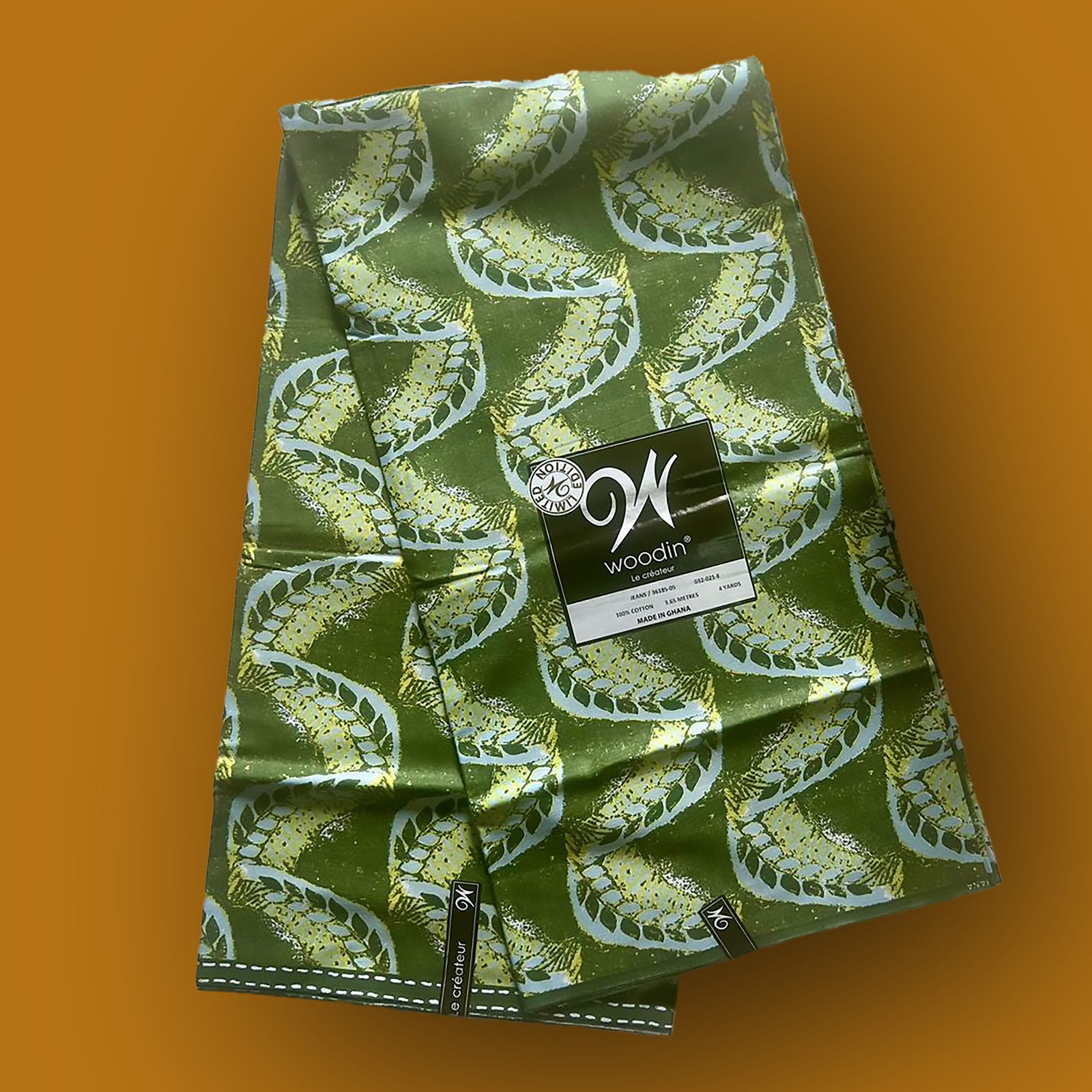 Woodin Ghana Fabric 100% Cotton 4 Yards