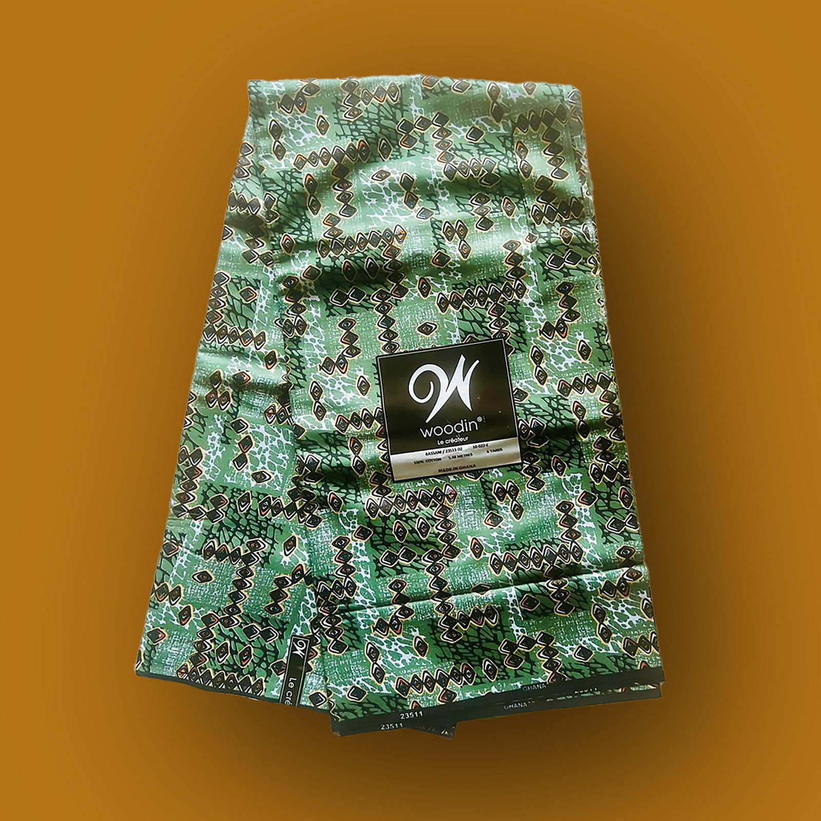 Woodin Ghana Fabric 100% Cotton 6 Yards
