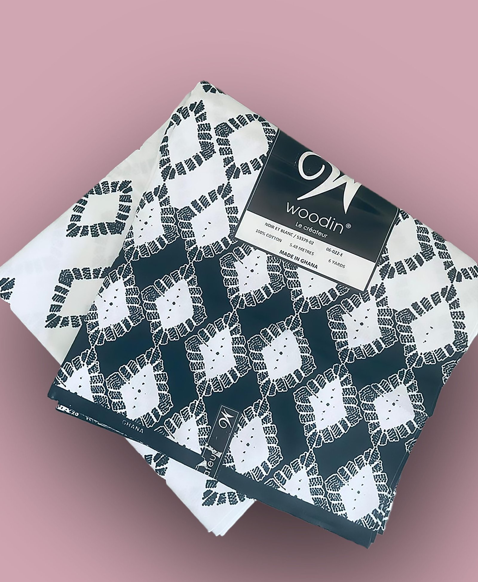 Woodin Ghana Fabric 100% Cotton 6 Yards