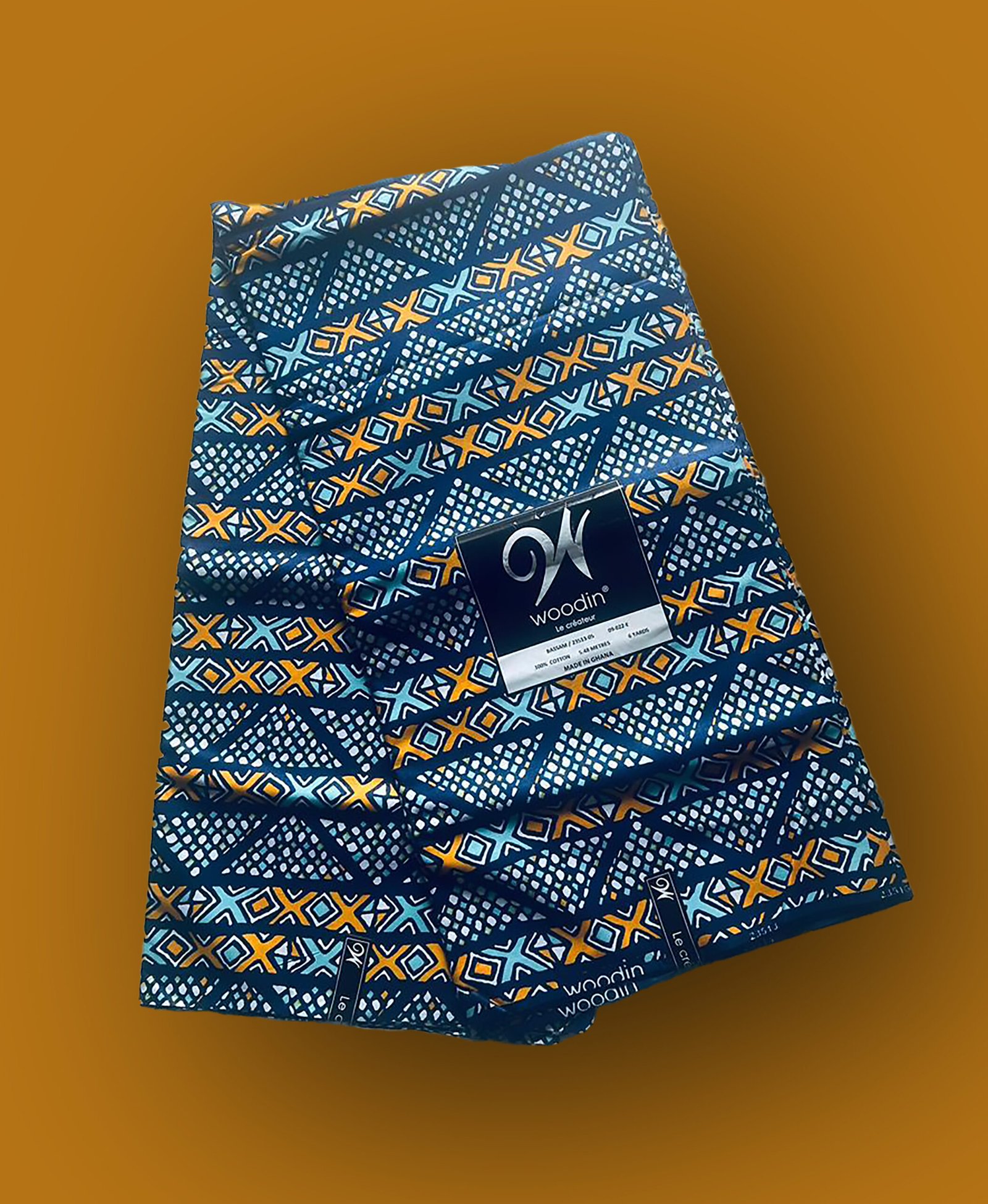 Woodin Ghana Fabric 100% Cotton 6 Yards